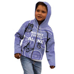 Australia Stomach Cancer Awareness Kid Hoodie No One Fights Alone Aboriginal Art