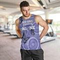 Australia Stomach Cancer Awareness Men Tank Top No One Fights Alone Aboriginal Art