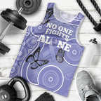Australia Stomach Cancer Awareness Men Tank Top No One Fights Alone Aboriginal Art