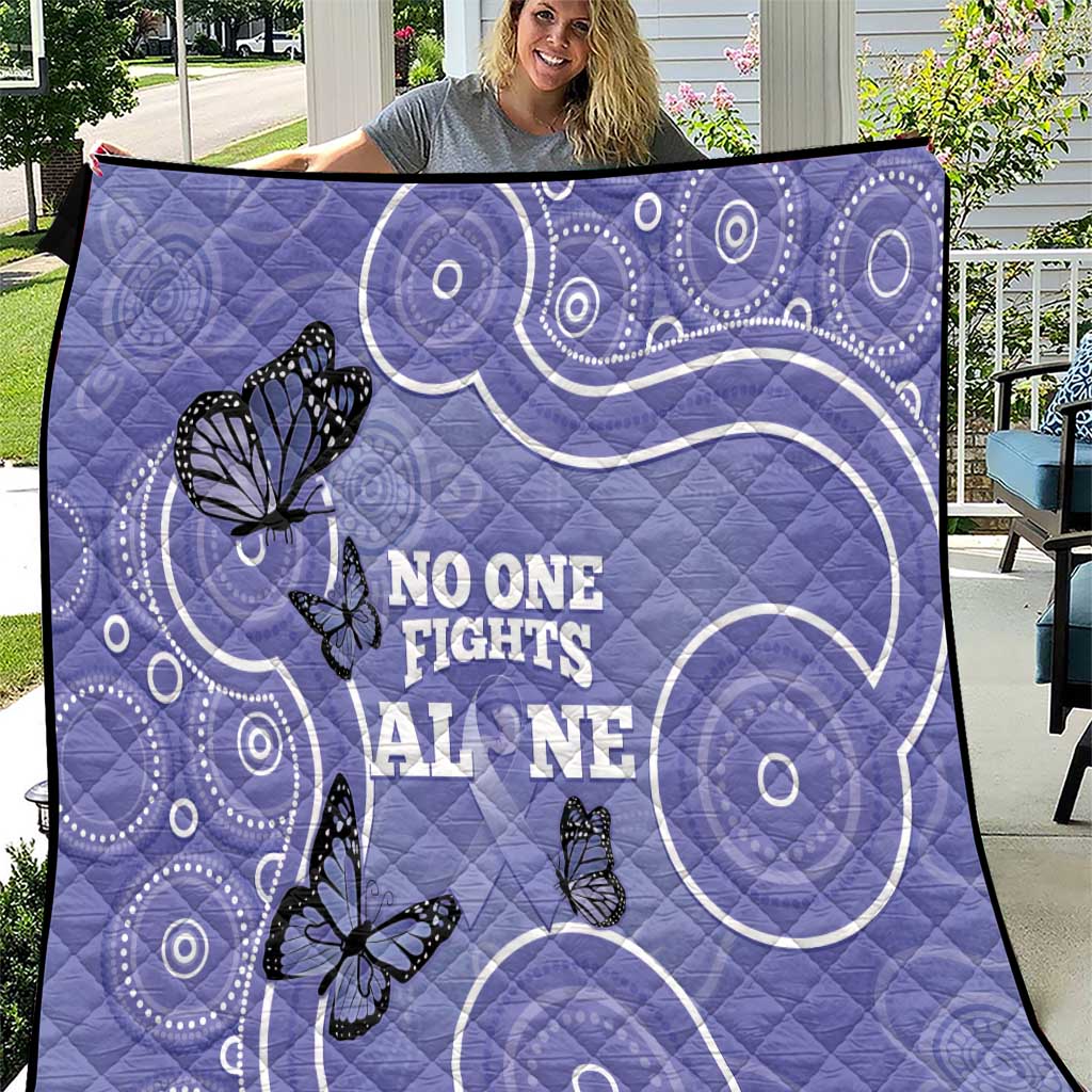 Australia Stomach Cancer Awareness Quilt No One Fights Alone Aboriginal Art