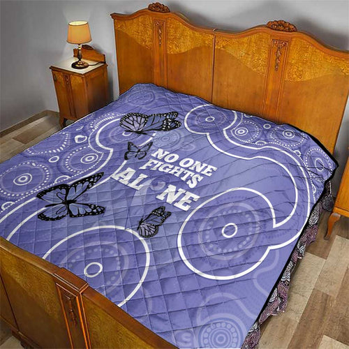 Australia Stomach Cancer Awareness Quilt No One Fights Alone Aboriginal Art