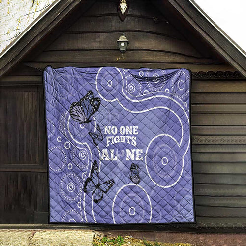 Australia Stomach Cancer Awareness Quilt No One Fights Alone Aboriginal Art