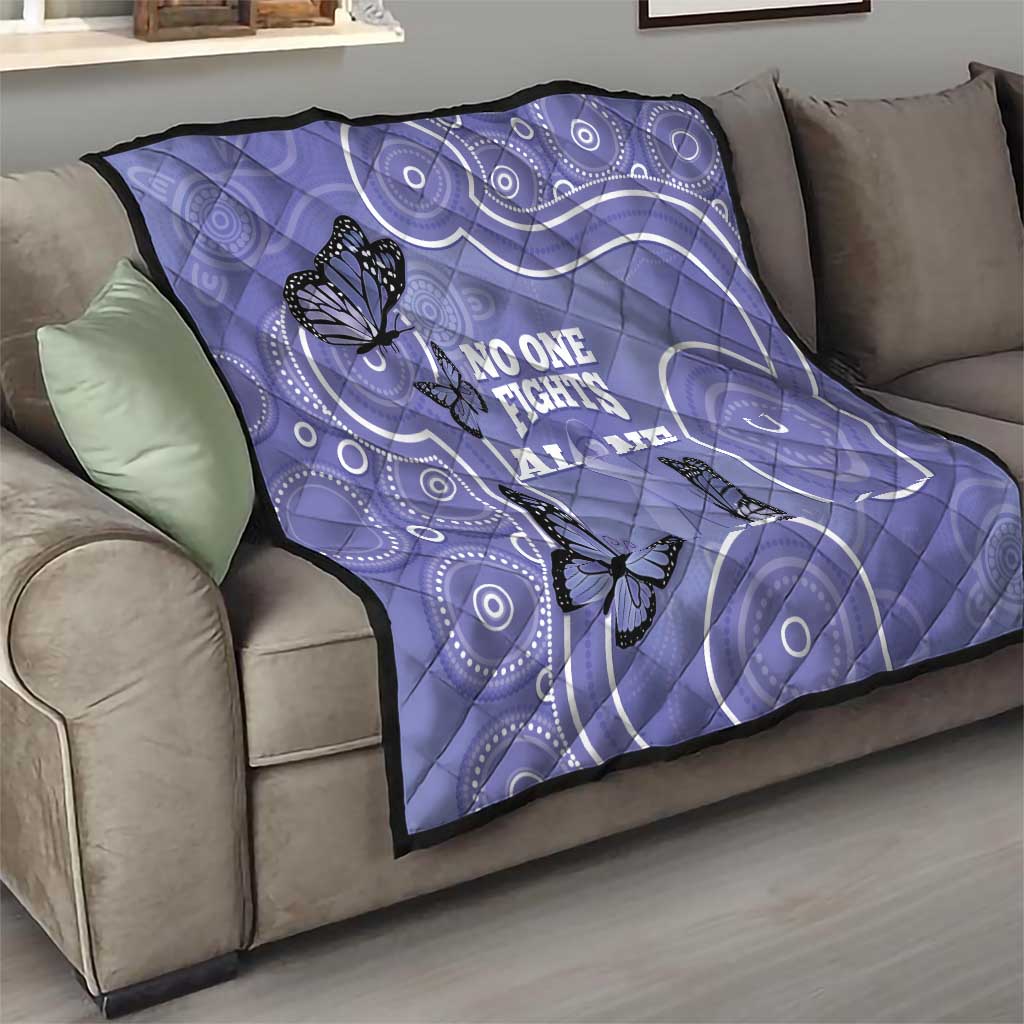 Australia Stomach Cancer Awareness Quilt No One Fights Alone Aboriginal Art