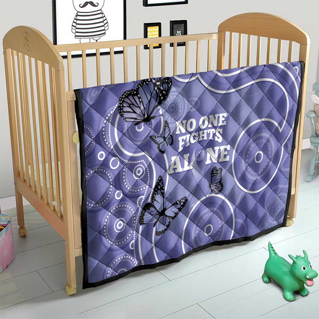Australia Stomach Cancer Awareness Quilt No One Fights Alone Aboriginal Art