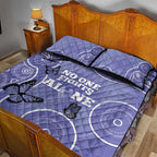 Australia Stomach Cancer Awareness Quilt Bed Set No One Fights Alone Aboriginal Art