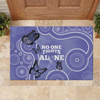 Australia Stomach Cancer Awareness Rubber Doormat No One Fights Alone Aboriginal Art