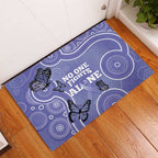 Australia Stomach Cancer Awareness Rubber Doormat No One Fights Alone Aboriginal Art