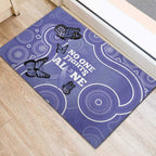 Australia Stomach Cancer Awareness Rubber Doormat No One Fights Alone Aboriginal Art
