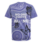 Australia Stomach Cancer Awareness Rugby Jersey No One Fights Alone Aboriginal Art