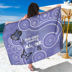 Australia Stomach Cancer Awareness Sarong No One Fights Alone Aboriginal Art