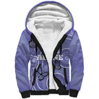 Australia Stomach Cancer Awareness Sherpa Hoodie No One Fights Alone Aboriginal Art