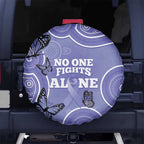 Australia Stomach Cancer Awareness Spare Tire Cover No One Fights Alone Aboriginal Art
