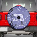 Australia Stomach Cancer Awareness Spare Tire Cover No One Fights Alone Aboriginal Art
