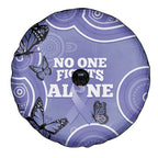 Australia Stomach Cancer Awareness Spare Tire Cover No One Fights Alone Aboriginal Art