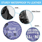 Australia Stomach Cancer Awareness Spare Tire Cover No One Fights Alone Aboriginal Art