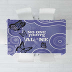 Australia Stomach Cancer Awareness Tablecloth No One Fights Alone Aboriginal Art