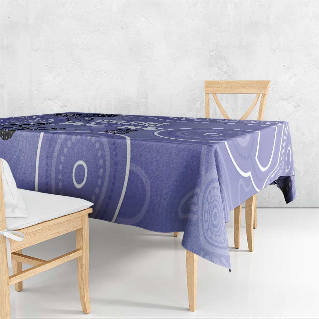Australia Stomach Cancer Awareness Tablecloth No One Fights Alone Aboriginal Art