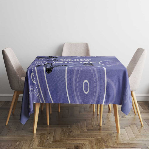 Australia Stomach Cancer Awareness Tablecloth No One Fights Alone Aboriginal Art