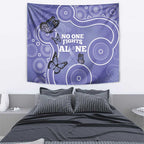 Australia Stomach Cancer Awareness Tapestry No One Fights Alone Aboriginal Art