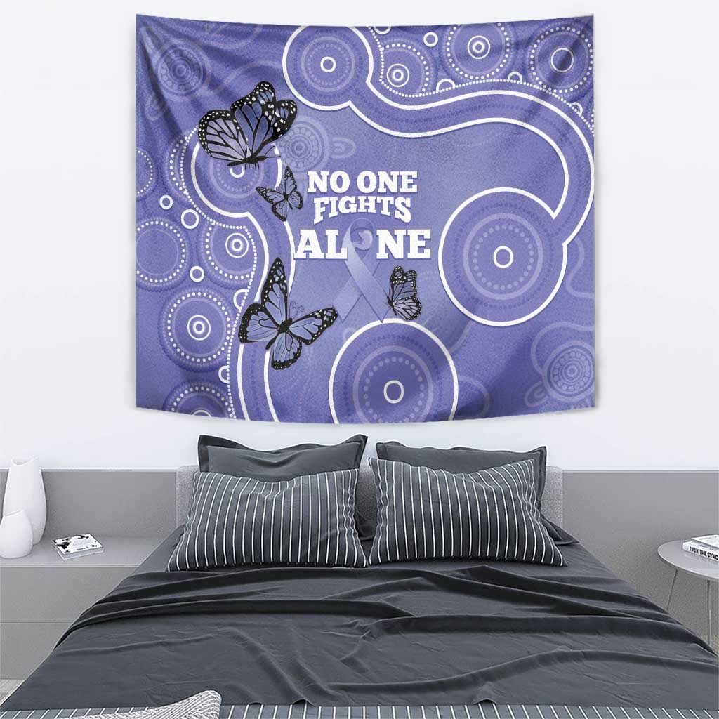Australia Stomach Cancer Awareness Tapestry No One Fights Alone Aboriginal Art