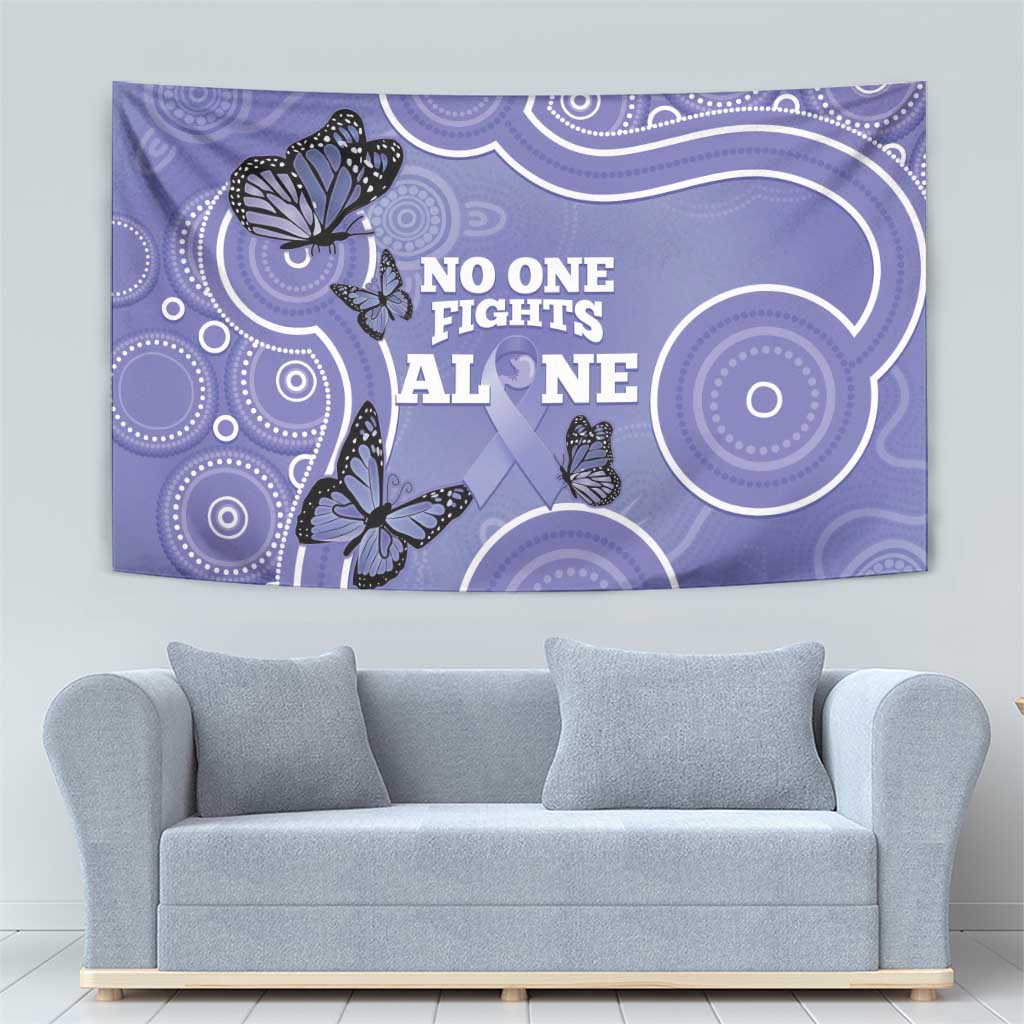 Australia Stomach Cancer Awareness Tapestry No One Fights Alone Aboriginal Art