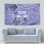 Australia Stomach Cancer Awareness Tapestry No One Fights Alone Aboriginal Art