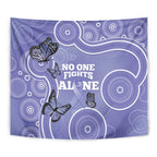 Australia Stomach Cancer Awareness Tapestry No One Fights Alone Aboriginal Art