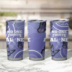 Australia Stomach Cancer Awareness Tumbler Cup No One Fights Alone Aboriginal Art