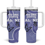 Australia Stomach Cancer Awareness Tumbler With Handle No One Fights Alone Aboriginal Art