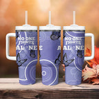 Australia Stomach Cancer Awareness Tumbler With Handle No One Fights Alone Aboriginal Art
