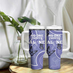 Australia Stomach Cancer Awareness Tumbler With Handle No One Fights Alone Aboriginal Art