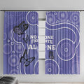 Australia Stomach Cancer Awareness Window Curtain No One Fights Alone Aboriginal Art
