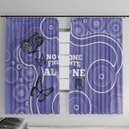 Australia Stomach Cancer Awareness Window Curtain No One Fights Alone Aboriginal Art