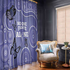 Australia Stomach Cancer Awareness Window Curtain No One Fights Alone Aboriginal Art