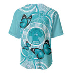Australia Cervical Cancer Awareness Month Baseball Jersey Brave Strong Butterfly Aboriginal Art