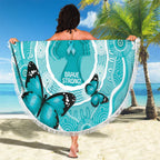 Australia Cervical Cancer Awareness Month Beach Blanket Brave Strong Butterfly Aboriginal Art