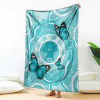 Australia Cervical Cancer Awareness Month Blanket Brave Strong Butterfly Aboriginal Art