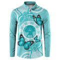 Australia Cervical Cancer Awareness Month Button Sweatshirt Brave Strong Butterfly Aboriginal Art