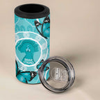 Australia Cervical Cancer Awareness Month 4 in 1 Can Cooler Tumbler Brave Strong Butterfly Aboriginal Art