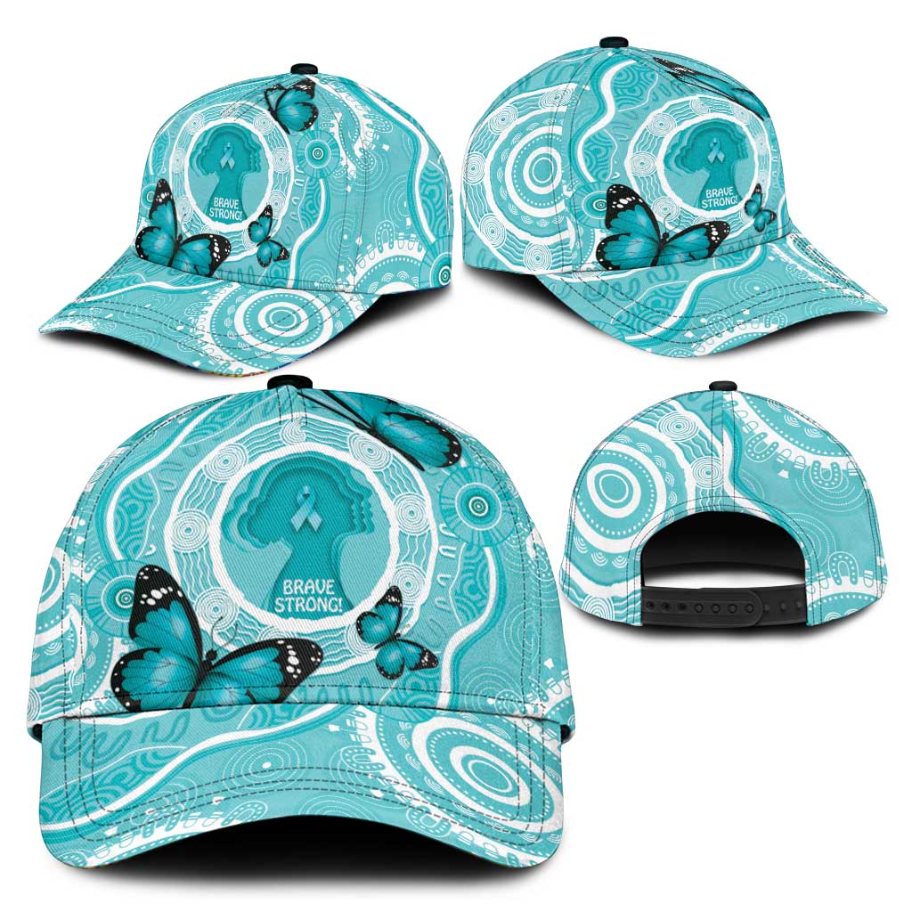 Australia Cervical Cancer Awareness Classic Cap Aboriginal Brave Strong Butterfly - Aussie Hoodie