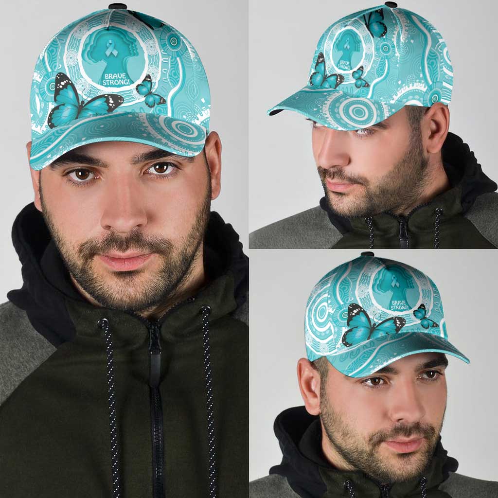 Australia Cervical Cancer Awareness Classic Cap Aboriginal Brave Strong Butterfly - Aussie Hoodie