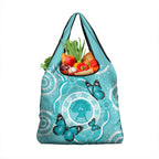 Australia Cervical Cancer Awareness Month Grocery Bag Brave Strong Butterfly Aboriginal Art