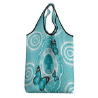 Australia Cervical Cancer Awareness Month Grocery Bag Brave Strong Butterfly Aboriginal Art
