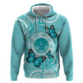 Australia Cervical Cancer Awareness Month Hoodie Brave Strong Butterfly Aboriginal Art