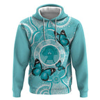 Australia Cervical Cancer Awareness Month Hoodie Brave Strong Butterfly Aboriginal Art