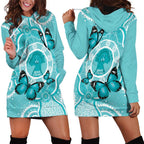 Australia Cervical Cancer Awareness Month Hoodie Dress Brave Strong Butterfly Aboriginal Art