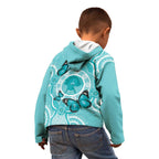 Australia Cervical Cancer Awareness Month Kid Hoodie Brave Strong Butterfly Aboriginal Art