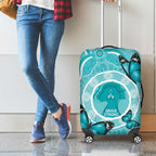 Australia Cervical Cancer Awareness Month Luggage Cover Brave Strong Butterfly Aboriginal Art