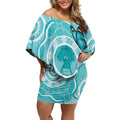 Australia Cervical Cancer Awareness Month Off Shoulder Short Dress Brave Strong Butterfly Aboriginal Art