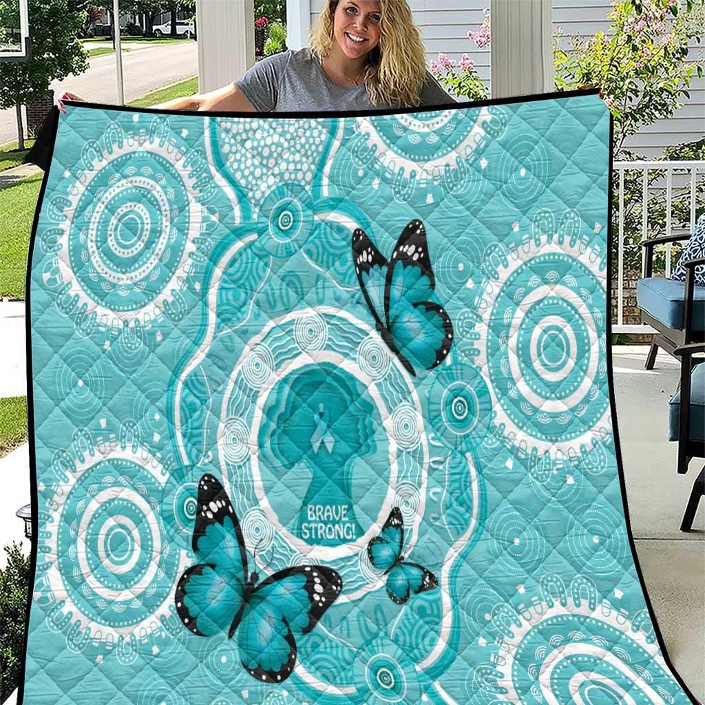 Australia Cervical Cancer Awareness Month Quilt Brave Strong Butterfly Aboriginal Art